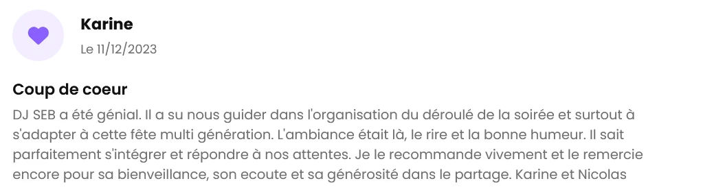 Avis client The French Deejay's sur 1001 DJ