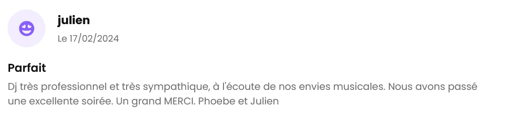 Avis client The French Deejay's sur 1001 DJ