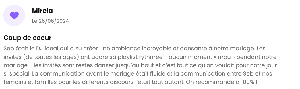 Avis client The French Deejay's sur 1001 DJ