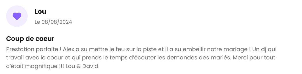 Avis client The French Deejay's sur 1001 DJ