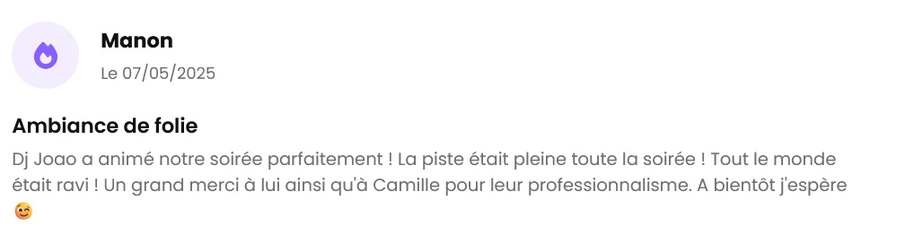 Avis client The French Deejay's sur 1001 DJ