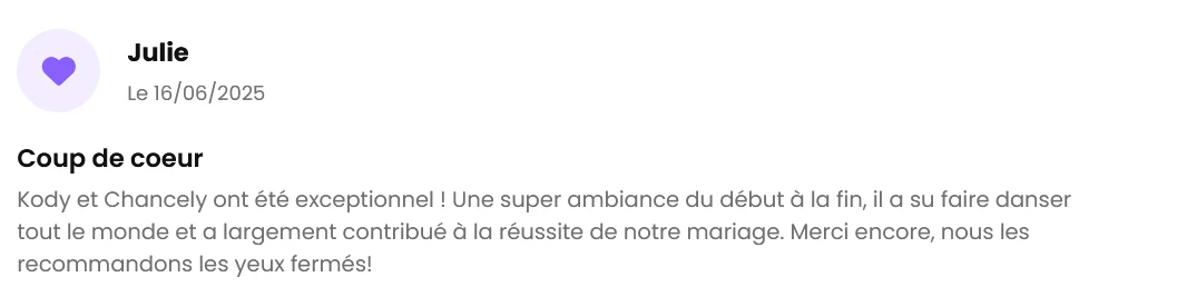 Avis client The French Deejay's sur 1001 DJ