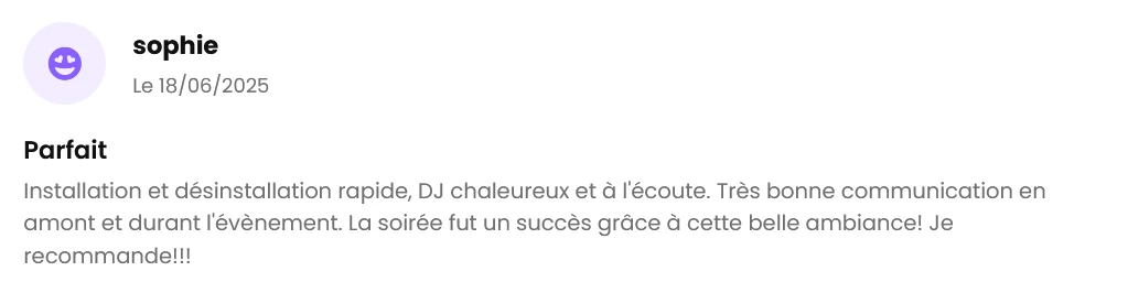 Avis client The French Deejay's sur 1001 DJ