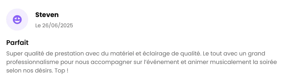 Avis client The French Deejay's sur 1001 DJ