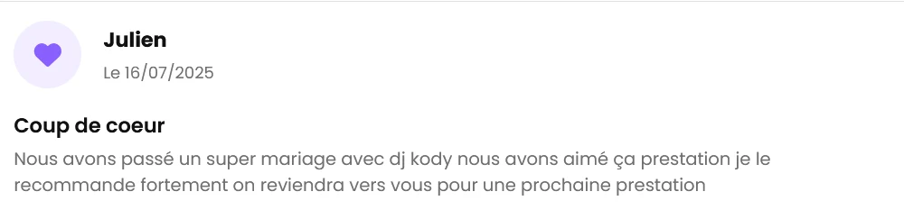Avis client The French Deejay's sur 1001 DJ