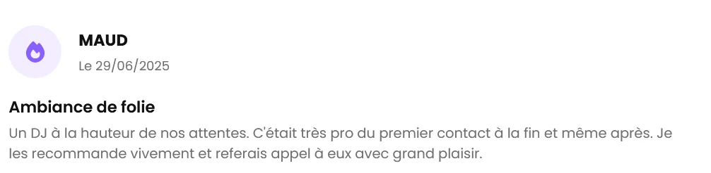 Avis client The French Deejay's sur 1001 DJ