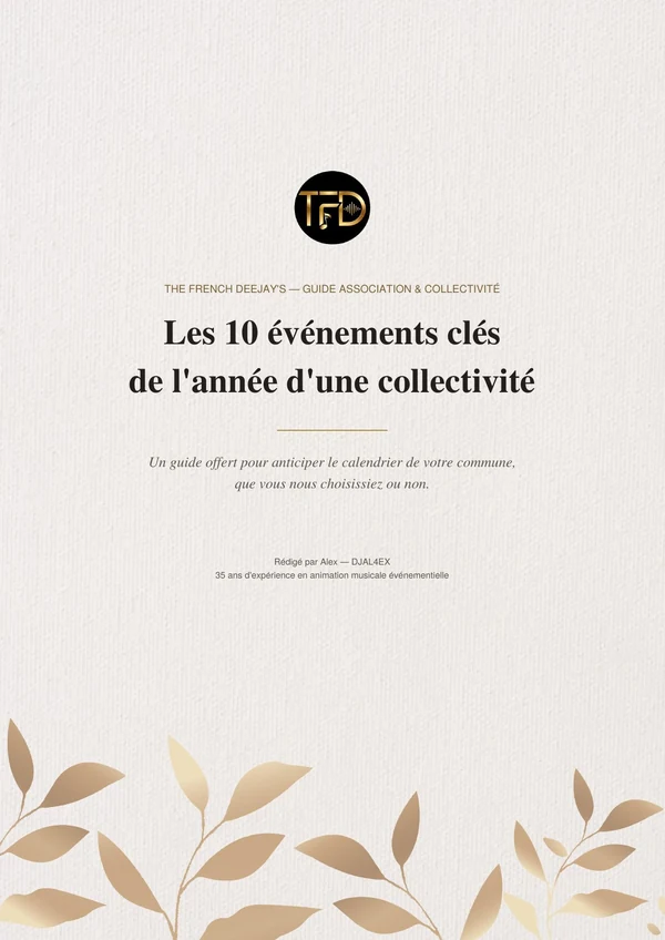 Couverture du guide — Les 10 événements clés de l'année d'une collectivité